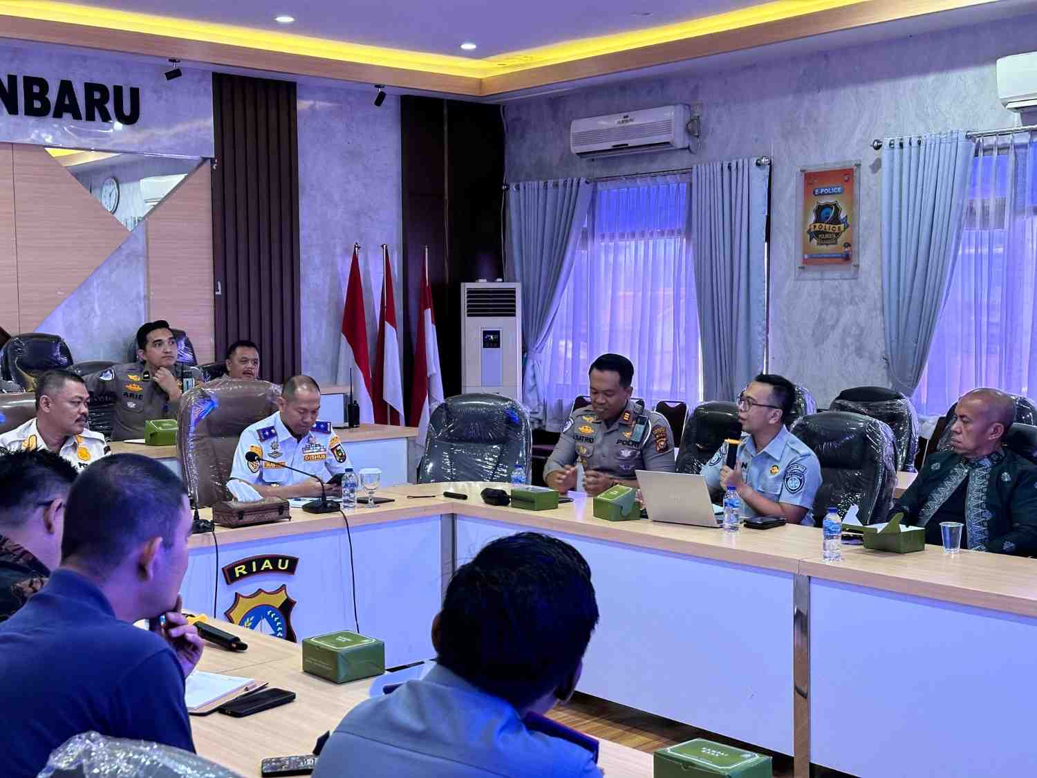 Perkuat Sinergi Keselamatan Transportasi, Jasa Raharja Riau Hadiri Rapat Forum Komunikasi Lalu Lintas