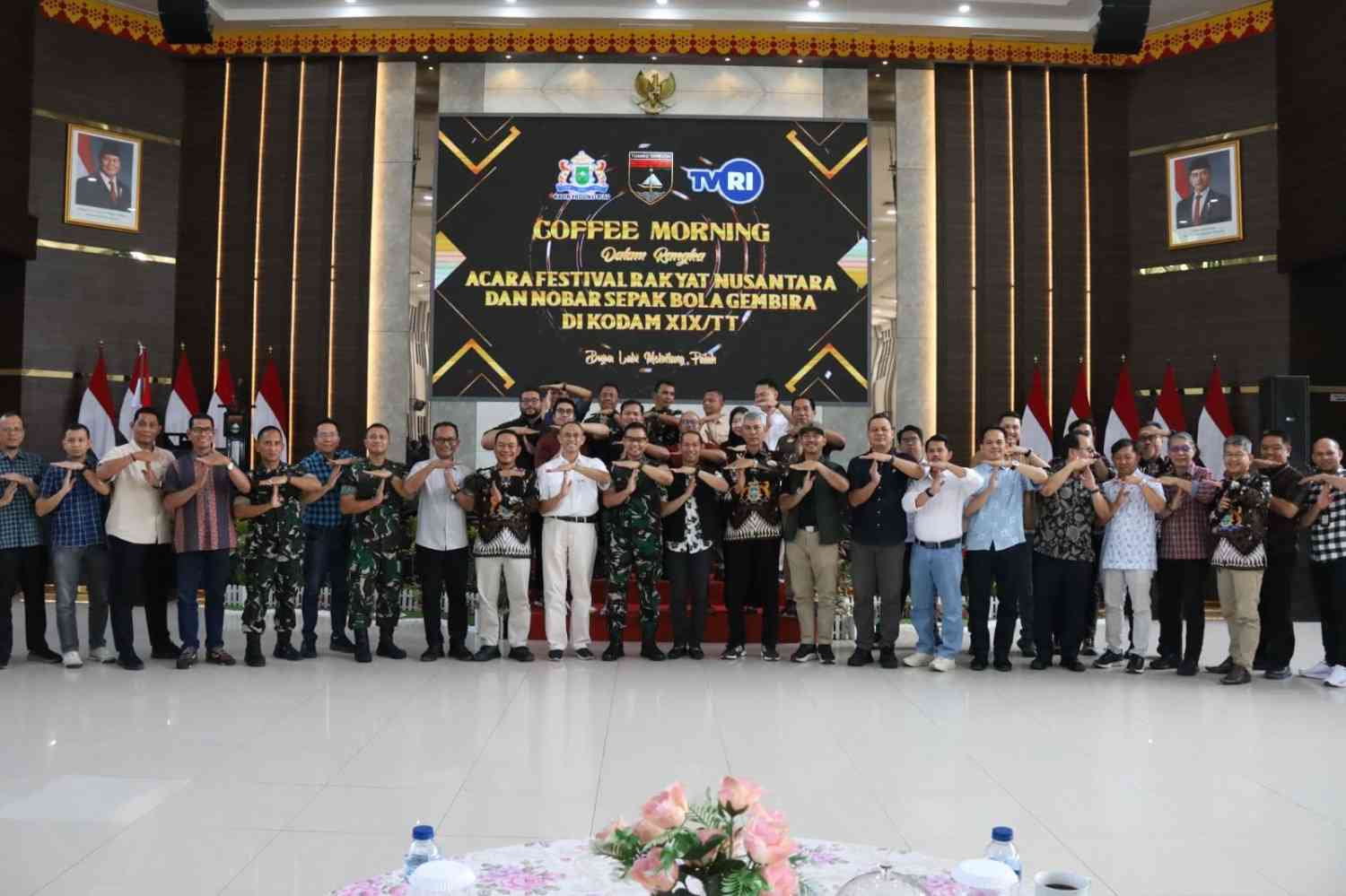 Perkuat Sinergitas, Jasa Raharja Kanwil Riau Hadiri Cooffe Morning Kodam XIX Tuanku Tambusai